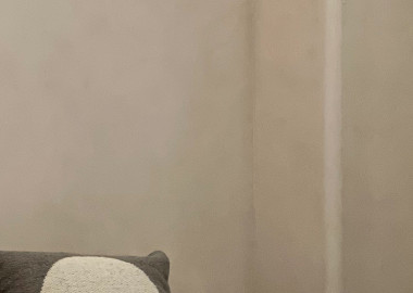 主臥室整體採用暖色系的色調。