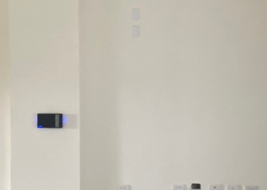 客廳電視牆牆原況。
