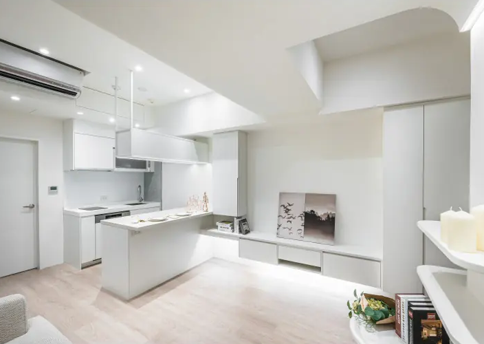 新屋裝修__潔白簡約質感兩房