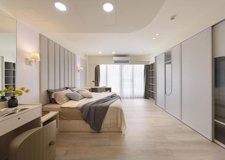 北歐｜奶油風圓弧宅