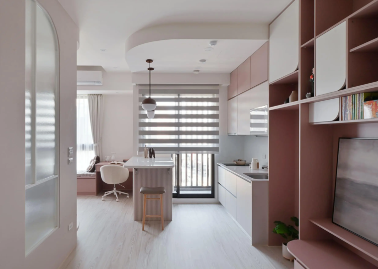 童話圓弧｜粉嫩北歐小宅