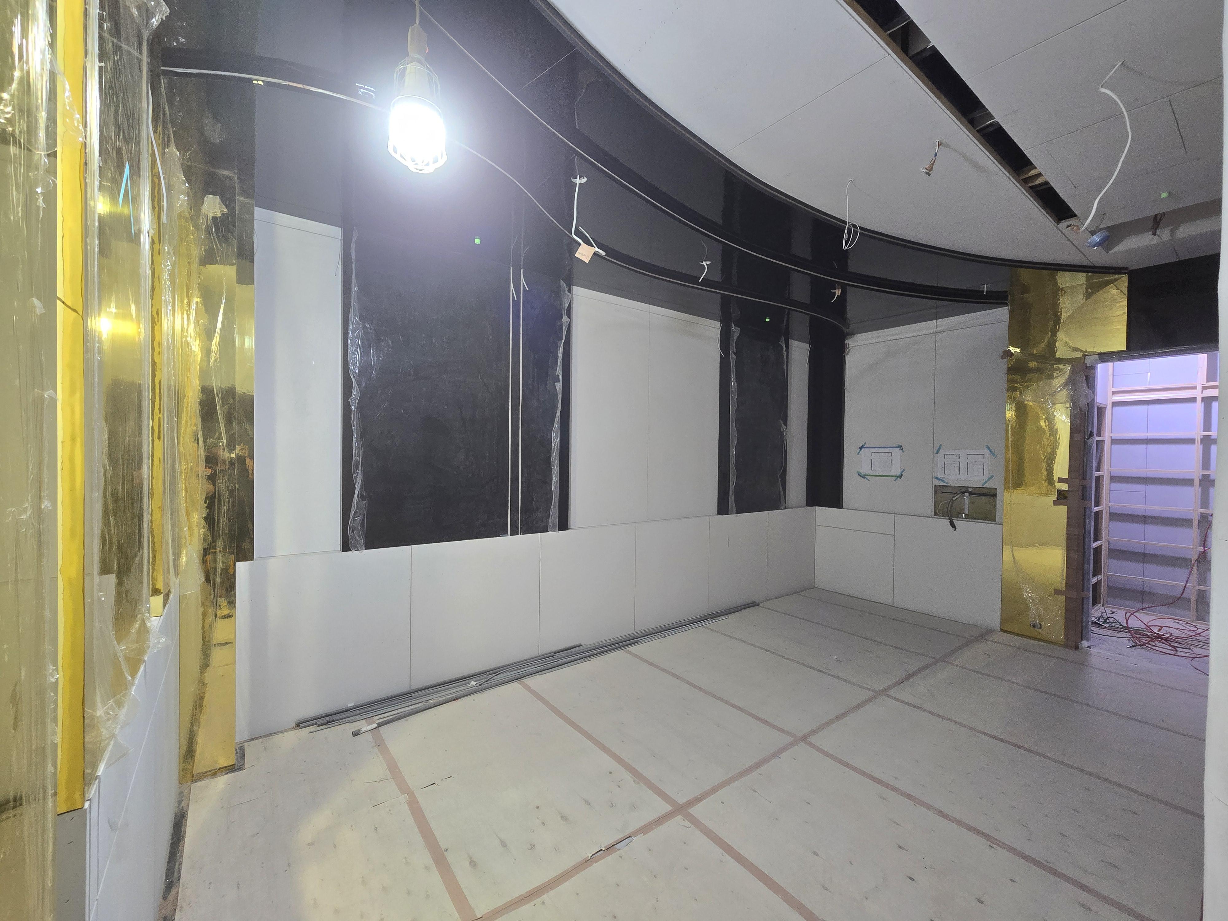 純木工施作部分 天花板、壁面