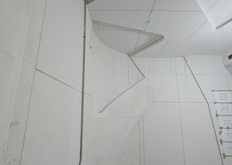 純木工施作部分 天花板、壁面