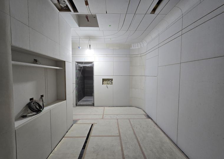純木工施作部分 天花板、電視牆