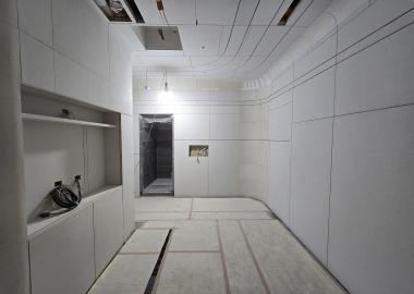 純木工施作部分 天花板、電視牆