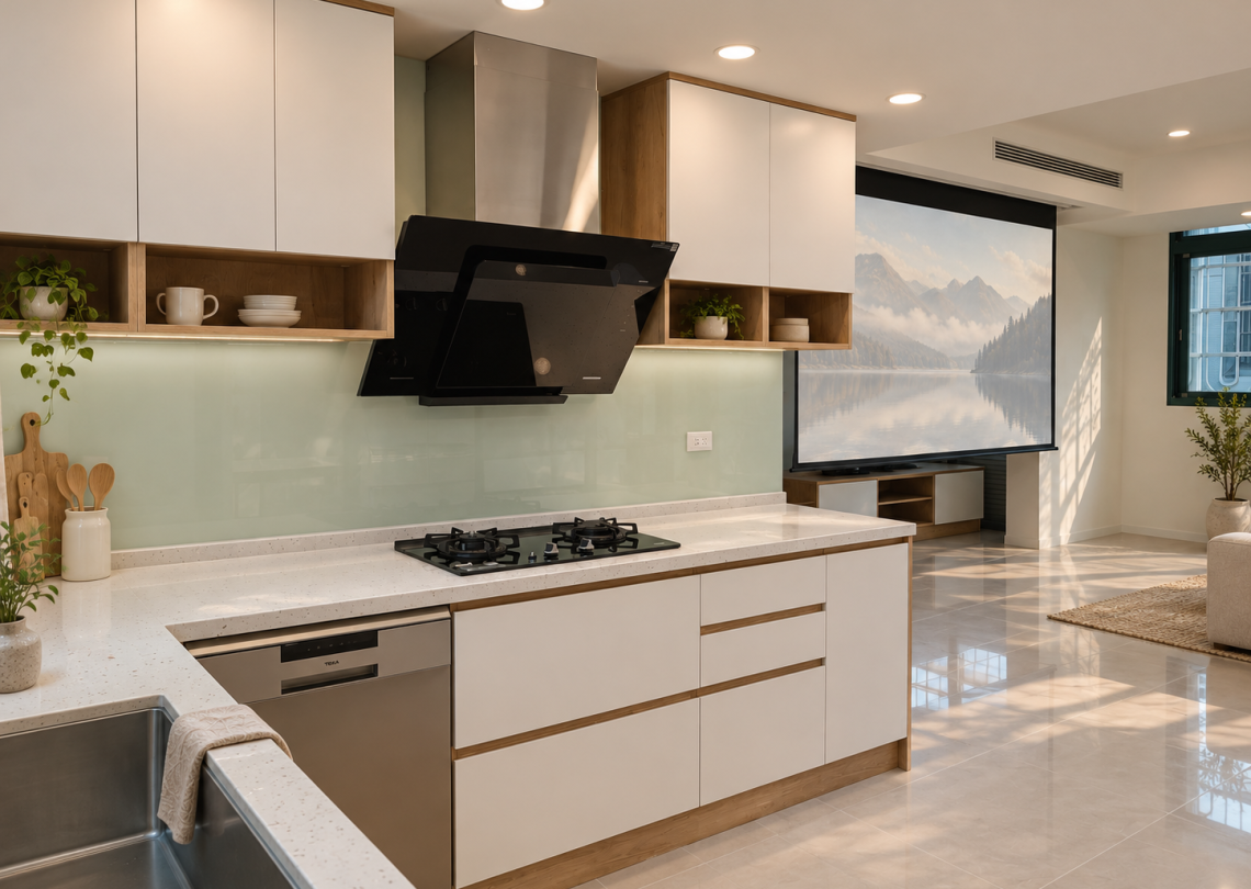 廚房料理檯側景