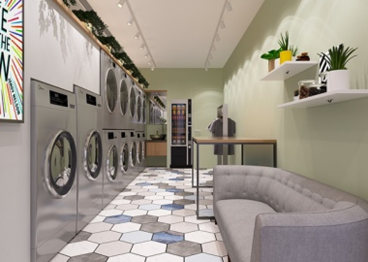 時尚簡約洗衣店