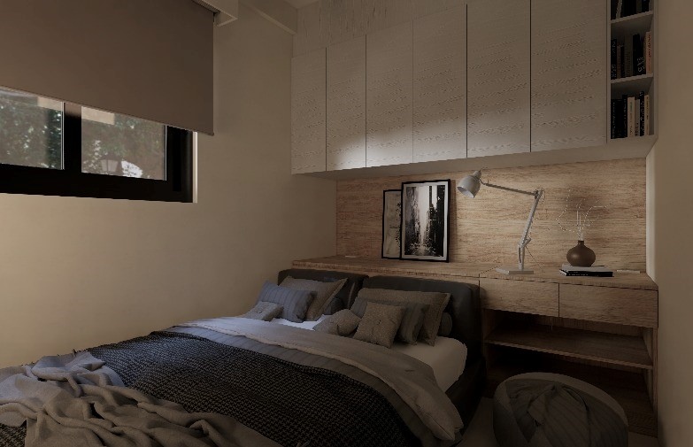 室內設計案例-率性現代工業宅-臥室 | 樂活輕裝修