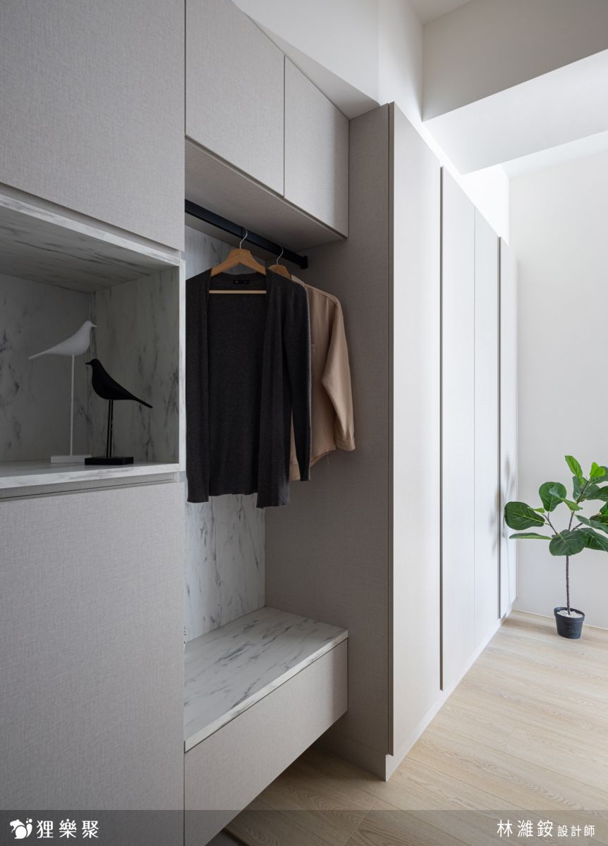 淡色系｜現代北歐雅緻小宅_玄關櫃