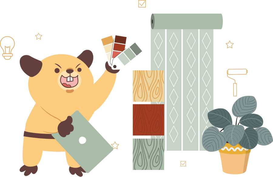 多元的廠商，不用再煩惱工班與建材