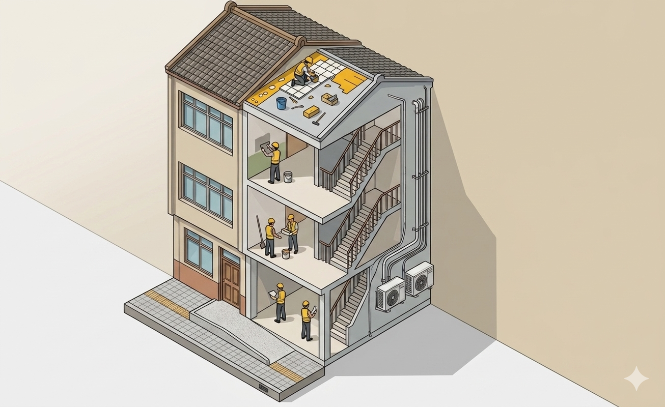 您的透天有哪些建築室外修繕？